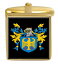 【送料無料】メンズアクセサリ—　イギリスカフスボタンボックスコートbeechy england family crest surname coat of arms gold cufflinks engraved box