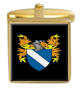 【送料無料】メンズアクセサリ— スコットランドカフスボタンボックスコートbisset scotland family crest surname c...