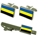 【送料無料】メンズアクセサリ— フラグカフスボタンタイクリップマッチングボックスセットgelderland flag cufflinks tie c...