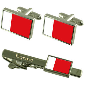 【送料無料】メンズアクセサリ—　ドバイカフスボタンタイクリップマッチングボックスdubai flag cufflinks engraved tie clip matching box set