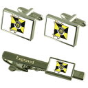【送料無料】メンズアクセサリ— ポルトガルカフスボタンタイクリップセットloures city portugal flag cufflinks en...
