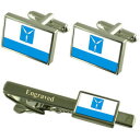 【送料無料】メンズアクセサリ— saratonロシアフラグカフスリンクネクタイピンセットsaraton city russia flag cuffl...
