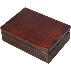 【送料無料】メンズアクセサリ—　バールウッドストレージボックスオンcamphor burl wood 6 cufflink storage box by hillwood