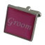 【送料無料】メンズアクセサリ—　ピンクカフスボタンボックスgroom pink colour wedding cufflinks gift boxed