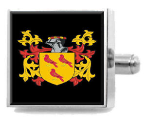 【送料無料】メンズアクセサリ—　スコットランドカフスボタンボックスfullarton scotland heraldry sterling silver cufflinks engraved box