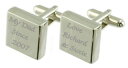 my dad engraved sterling silver square cufflinksスターリングシルバースクエアカフリンクス※注意※NYからの配送になりますので2週間前後お時間をいただきます。人気の商品は在庫が無い場合がございます。ご了承くださいませ。サイズの種類の商品は購入時の備考欄にご希望のサイズをご記載ください。　携帯メールでの登録ですと楽天からのメールが届かない場合がございます。