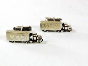 【送料無料】メンズアクセサリ—　スターリングシルバーフェンウィックトラックカフスボタン