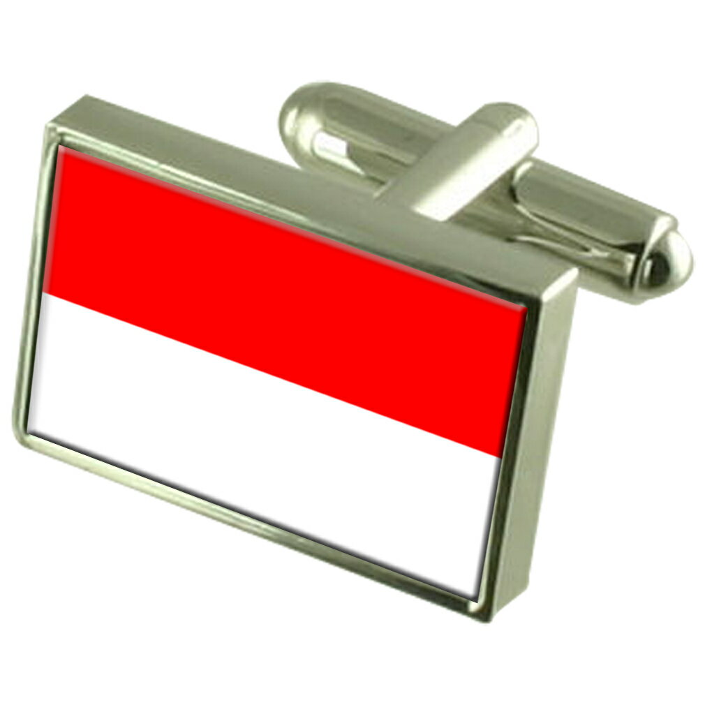 【送料無料】メンズアクセサリ— ウィーンオーストリアスターリングシルバーフラグカフスボタンボックスvienna austria sterling silver flag cufflinks engraved box
