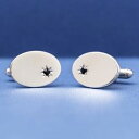 【送料無料】メンズアクセサリ— スターリングシルバーサファイアカフスボタンエスクァイアsterling silver sapphire cufflinks esquire