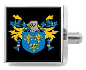 【送料無料】メンズアクセサリ—　イギリスカフスボタンボックスpowlesland england heraldry crest sterling silver cufflinks engraved box