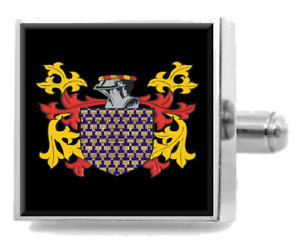 メンズアクセサリ—　イングランドカフスボタンボックスvenables england heraldry crest sterling silver cufflinks engraved box