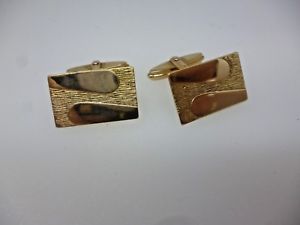 ̵ۥ󥺥ꡡơåɥɥե󥯥vintage 1970s solid 9ct 375 gold gents rectangular cufflinks 65 grams