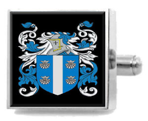 【送料無料】メンズアクセサリ—　スコットランドカフスボタンボックスmacbride scotland heraldry crest sterling silver cufflinks en..