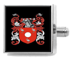 【送料無料】メンズアクセサリ—　スコットランドカフスボタンボックスmcalister scotland heraldry crest sterling silver cufflinks engraved box