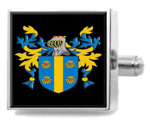 メンズアクセサリ—　スコットランドカフスボタンボックスforrester scotland heraldry crest sterling silver cufflinks engraved box