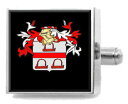 【送料無料】メンズアクセサリ- グリアソンスコットランドスターリングカフスリンクgrierson scotland heraldry crest sterling silver cufflinks engraved box