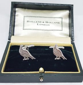 ̵ۥ󥺥—եܥ󥷥Сϥƥ󥰥 listingholland amp; holland cufflinks silver 925 shootinghunting pheasantstarnish free