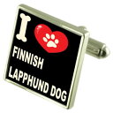 【送料無料】メンズアクセサリ- シルバーカフスボタンマネークリップフィンランドsilver 925 cufflinks amp; bond money clip i love finnish lapphund