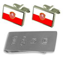 【送料無料】メンズアクセサリ- カルロヴィヴァリチェコカフスボタンジェームスボンドマネークリップkarlovy vary city czech republic flag cufflinks amp; james bond money clip