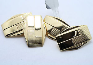 ̵ۥ󥺥ꡡɥ󥯥եܥǥ9ct yellow gold chain link cufflinks, unusual hexagonal design