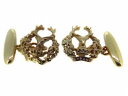 【送料無料】メンズアクセサリ—　ゴールドゴードンメンズカフスボタン 9ct gold gordon highlanders mens cufflinks made to order excellent quality