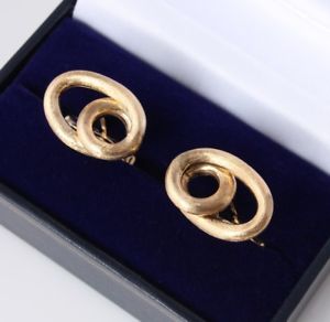 【送料無料】メンズアクセサリ—　カフスボタンツイストノットグラムボックスheavy 9ct gold cufflinks textured twist knot design 961 grams gift boxed