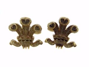 【送料無料】メンズアクセサリ—　ウェールズメンズカフスボタンゴールドプリンス 9ct gold prince of wales feathers mens cufflinks made to order excellent