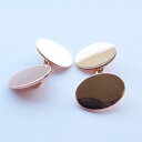 【送料無料】メンズアクセサリ—　アールデコローズゴールドカフリンクスロンドンart deco heavy rose gold cufflinks full london hallmark 1925 plain wedding groom