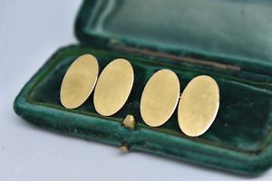 【送料無料】メンズアクセサリ—　アンティークゴールドアールデコカフリンクスantique 15ct gold art deco engravable cufflinks made in 1898 987g g142