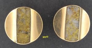 【送料無料】メンズアクセサリ—　アンティークゴールドクオーツカフリンクスbeautiful, rare, authentic amp; antique gold quartz cuff links