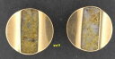 【送料無料】メンズアクセサリ- アンティークゴールドクオーツカフリンクスbeautiful, rare, authentic amp; antique gold quartz cuff links