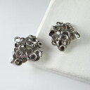 【送料無料】メンズアクセサリ—　モダニズムメンズシルバーカフリンクビンテージカフリンクスbrutalist 1970s modernist abstract mens silver cuff links vintage cufflinks