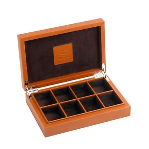 【送料無料】メンズアクセサリ—　ディーキンフランシスタンボックスdeakin amp; francis leather cufflink box in tan