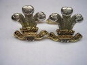 【送料無料】メンズアクセサリ—　ウェールズメンズカフスボタンイエローホワイトゴールド 9ct yellow and white gold prince of wales feathers mens cufflinks