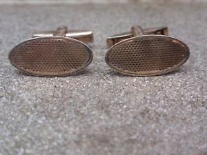 【送料無料】メンズアクセサリ—　ヴィンテージゴールドソリッドシルバースターリングエンジンカットカ..