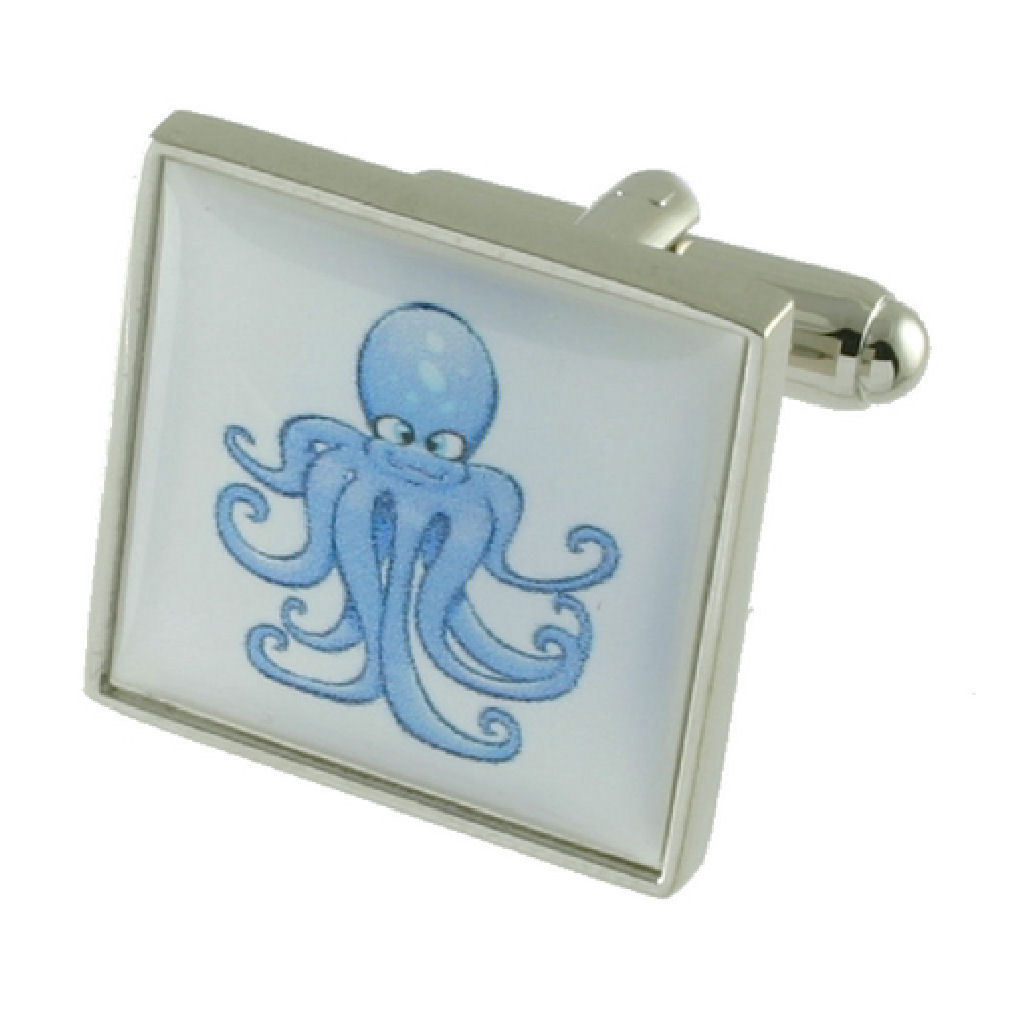 【送料無料】メンズアクセサリ—　カフリンクスタコボックスオンcuff links octopus engraved personali..
