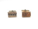 【送料無料】メンズアクセサリ? ビンテージスターリングシルバースクエアカフスボタンvintage gold plated 925 sterling silver gents patterned square cufflinks 11g