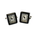 【送料無料】メンズアクセサリ- カフスボタンクォーツシャツカフリンクスcufflinks quartz watch wedding groom best man shirt cuff links