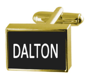 ̵ۥ󥺥—ܥåե󥯥ȥengraved box goldtone cufflinks name dalton