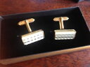 【送料無料】メンズアクセサリ—　パールビンテージカフスボタンvintage carved mother of pearl, gold plated cufflinks c1970 boxed