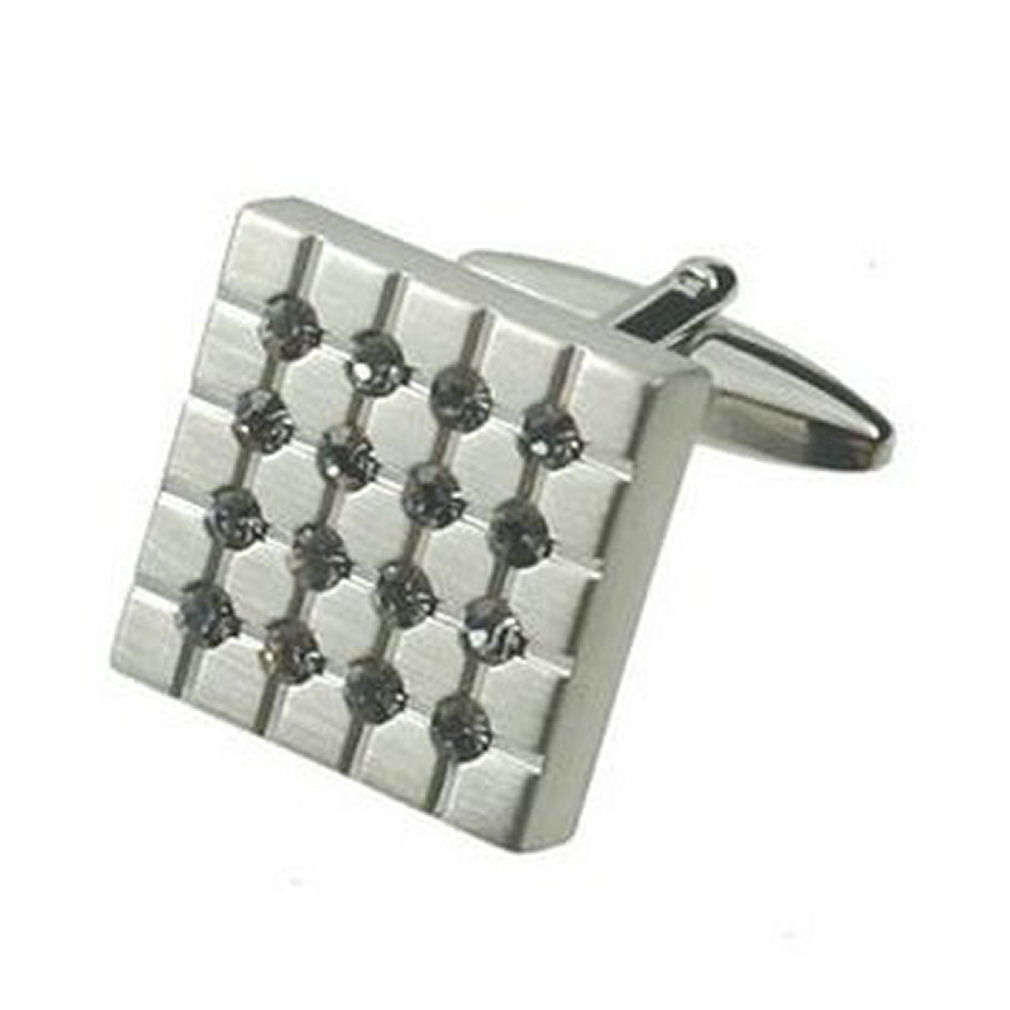 メンズアクセサリ—　カフリンクスクリスタルグリッドカフスボタンパターンボックスオンcuff links crystal grid cufflinks pattern maze white engraved personalised box