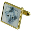 【送料無料】メンズアクセサリ— サイバーマンゴールドスクエアカフリンクスcyber man science gold square cufflink...