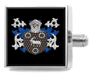 【送料無料】メンズアクセサリ— ロバーツイギリスアームカフリンクスパーソナライズケースコートroberts england family crest...