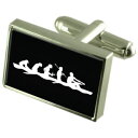 【送料無料】メンズアクセサリ—　ポーチカフスボタンevolution ape to man rowing cufflinks with pouch