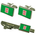 【送料無料】メンズアクセサリ— umbriaイタリアフラグカフスリンクネクタイピンセットumbria region italy flag cuffl...