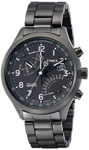 【送料無料】腕時計 ウォッチ バッククオーツクロノグラフブラックフライtimex hombres mosca parte posterior crongrafo de cuarzo 100m negro