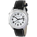 【送料無料】腕時計 ウォッチ リマインダアラームラジオコントロールステッチストラップingls talking medicacin recordatorio reloj, radio control sutura correa de cuero