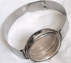 【送料無料】腕時計　ウォッチ　ナイツトレンチボックススチールベルトコレクションソリッドシルバーブレスレットreloj de pulsera de plata maciza de coleccin de caballeros trinchera estuche * 1926