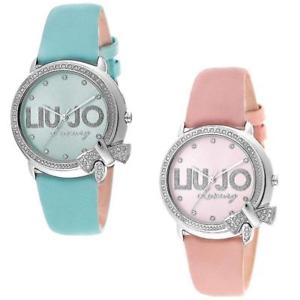 【送料無料】腕時計　ウォッチ　テンポドナリュジョラグジュアリーソフィーグリーンピンクアズーorologio solo tempo donna liu jo luxury sophie verde rosa fiocco cristalli pelle