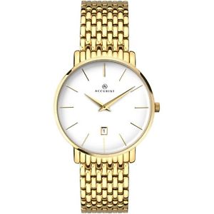 【送料無料】腕時計　ウォッチ　メンズゴールドブレスレットアナログウォッチaccurist mens gold bracelet analogue watch 7160 rrp 14999